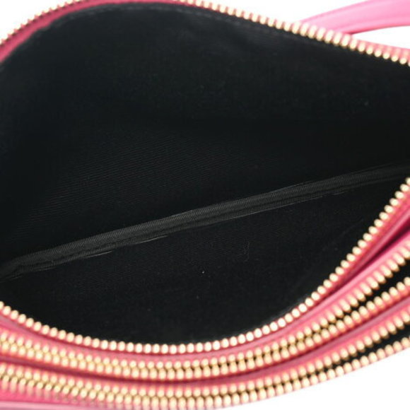 CELINE Trio Small Shoulder Bag Pink Leather - Picture 9 of 12